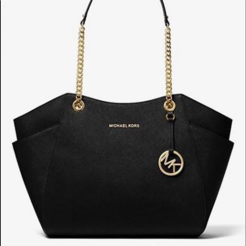 Michael Kors Large Chain Leather Tote